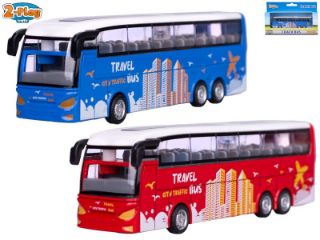 Obrázek z Autobus 12,5cm kov volný chod, 2dr, v krabičce 